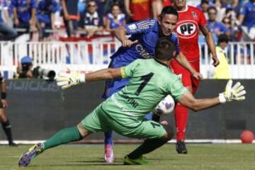 Universidad de Chile ante Unión La Calera en la última fecha del Apertura.