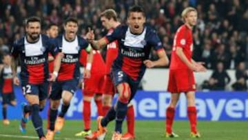 Marquinhos celebra el primer gol del partido.