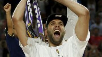 Reto conseguido. Felipe Reyes levant¨® su primera Euroliga el pasado mes de mayo en Madrid.