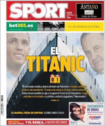 Portadas de la prensa mundial