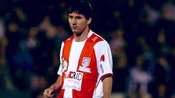 El día que Leo Messi jugó con la camiseta del Atlético de Madrid