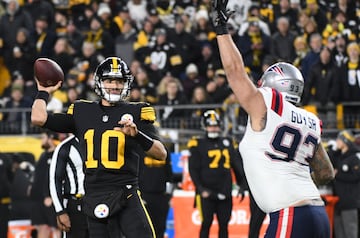 The Steelers lost to the Patriots in Week 14.