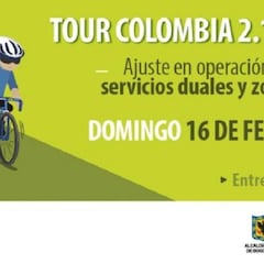 Tour Colombia 2020: Cierres viales en Bogotá