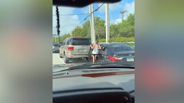 Drunk driver faces instant karma as rolling car pins her in a shocking 4th of July incident