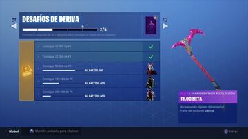 El desaf&iacute;o Deriva de la Temporada 5 de Fortnite Battle Royale