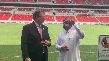 Qatar 2022: Ebrard presume el “estadio mexicano” que recibirá el Mundial