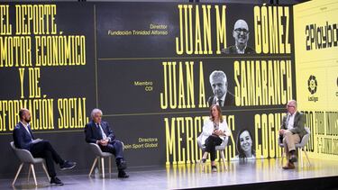 03/06/21 JESUS MINGUEZ , JUAN ANTONIO SAMARANCH , MERCEDES COGHEN Y JUAN MIGUEL GOMEZ EL DEPORTE COMO MOTER ECONOMICO Y DE TRANSFORMACIÓN SOCIAL PRO FORO INDUSTRIA Y DEPORTE 2021 AS - 2PLAYBOOK MAS DEPORTE 20/21