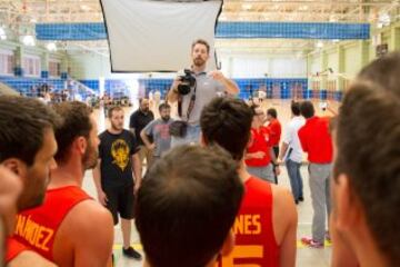 'Making of' de la sesión de fotos de la Selección española de baloncesto de cara al Eurobasket.