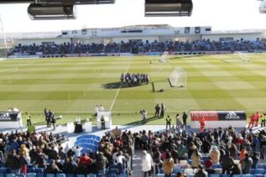 Muchos aficionados presenciaron el entrenamiento.