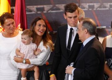 Gareth Bale estuvo acompañado por su familia al completo 