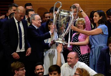 Manuela Carmena y Florentino Pérez