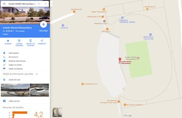 Así trolean al Atleti con las tiendas en el Metropolitano