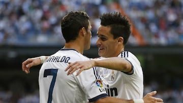 Callejón y Cristiano Ronaldo.