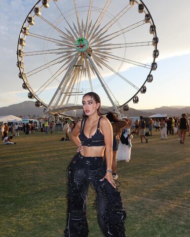 durante el Festival de Música y Artes del Valle de Coachella 2025 en el Empire Polo Club el 11 de abril de 2025 en Indio, California.