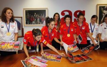 Las jugadoras de la Selección visitaron la redacción de Diario AS.