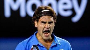 <b>CUANDO SE SUFRE... </b>Así vibró Federer, tras sufrir un calvario.