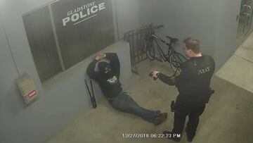 Ladrón de bicis en comisaría