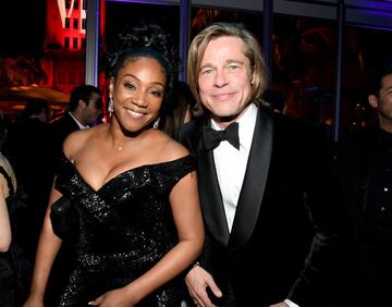 Tiffany Haddish y Brad Pitt.