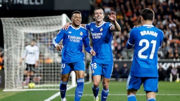 08/02/26 PARTIDO PRIMERA DIVISION
VALENCIA - REAL MADRID
ALEGRIA GOL 0-2 KYLIAN MBAPPE
ALVARO CARRERAS