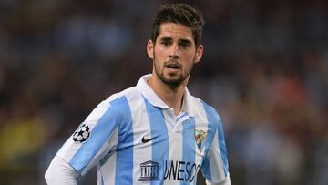 Isco, con el Málaga