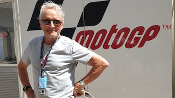 Kevin Schwantz en el paddock de COTA.