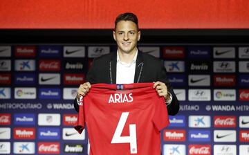 Presentación de Santiago Arias como nuevo jugador del Atlético de Madrid.