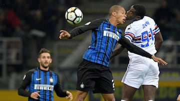 Duván Zapata jugó 57 minutos en la derrota 3-2 de Sampdoria ante Inter, por la fecha número 10 de la Serie A de Italia. Icardi hizo un doblete