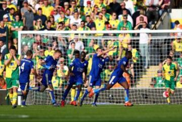 Jornada 8: Norwich City - Leicester City (1-2).