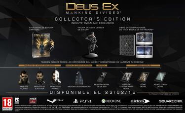 Deus Ex: Mankind Divided sale a la venta en febrero