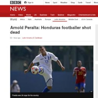 Prensa mundial impactada por la muerte de Arnold Peralta