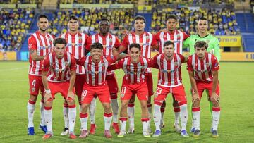 Once del Almería en Las Palmas.
