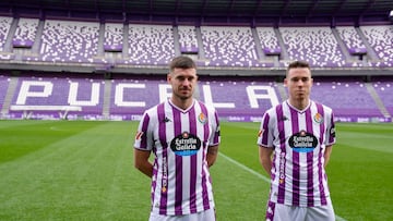 03/02/26 REAL VALLADOLID ACTO PRESENTACION DE CARLOS CLERC Y MICHELIN COMO NUEVOS JUGADORES