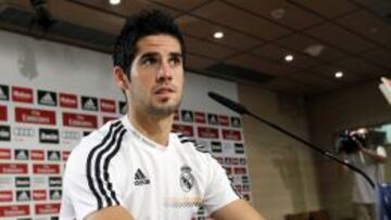El centrocampista madridista, en rueda de prensa.