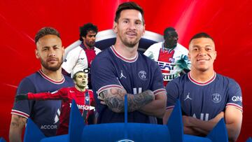 Neymar, Messi y Mbappé.