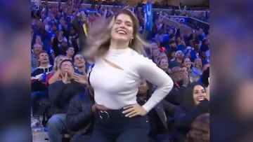 La disputa en la 'cam' de la NBA: una mujer, un hombre y público