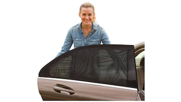 Este parasol de coche no lleva adhesivos y se adapta a cualquier ventanilla