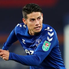 James, entre los mejores de la clasificación del Everton