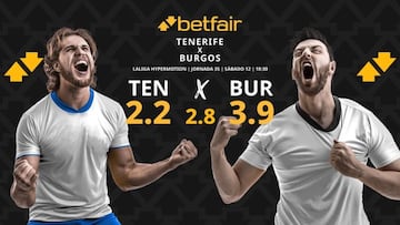 CD Tenerife vs. Burgos CF: horario, dónde ver, pronósticos y clasificación