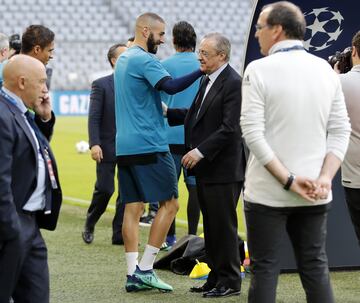 Los mimos del presidente a Benzema