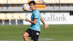 Gerard Moreno, en un entrenamiento reciente con el Villarreal.