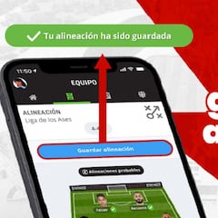 ¡Acuérdate de guardar tu alineación en Biwenger!