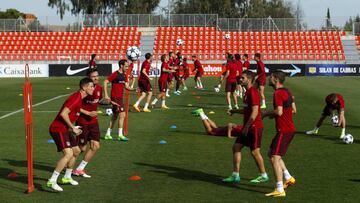 Juanfran y Giménez se entrenan al mismo ritmo