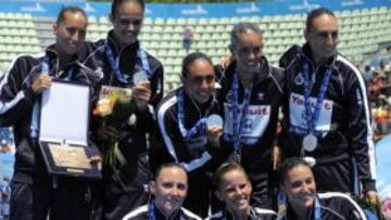 España logra su séptima medalla, otra plata, en sincronizada por equipos