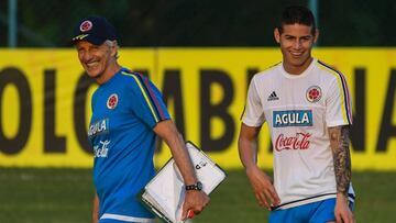 José Pékerman y James Rodríguez