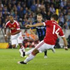 Noche de Brujas para Chicharito con el Manchester United