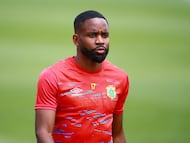 Soccer Football - FIFA World Cup - Inter-Confederation Playoffs - DR Congo Training - Verde Valle Sports club, Guadalajara, Mexico - March 30, 2026 DR Congo's Cedric Bakambu during training REUTERS/Eloisa Sanchez