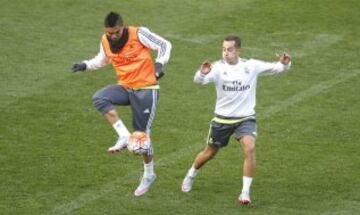 Casemiro y Lucas Vázquez.


