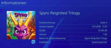 Spyro Reignited Trilogy ocupará más de 65 GB