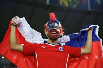 Copa América: belleza y color en el duelo entre Chile y Uruguay