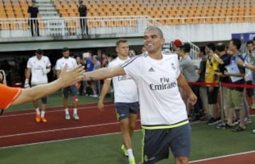 Entrenamiento en Guangzhou. Pepe.